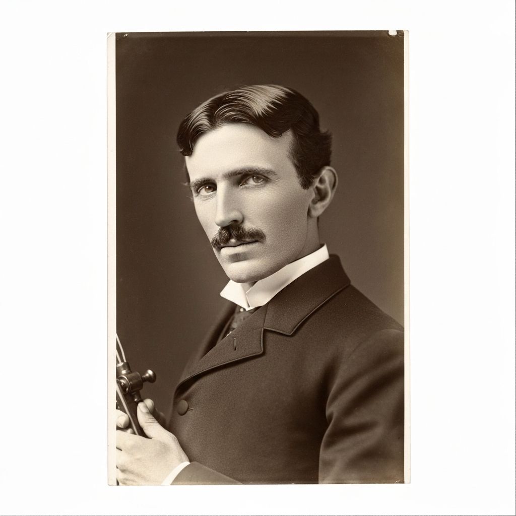 Portrait of Nikola Tesla